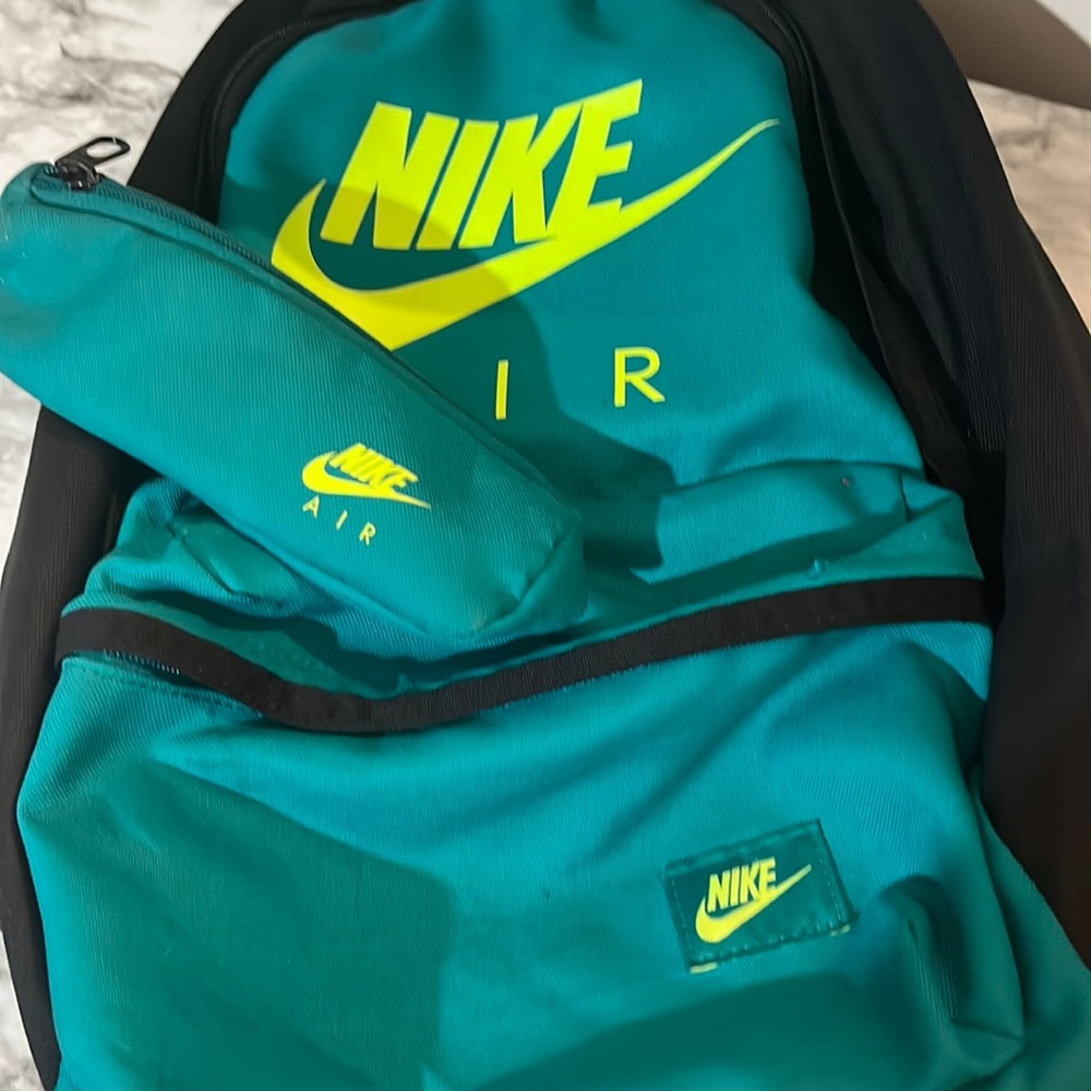 Nike air backpack comes with a little pencil case